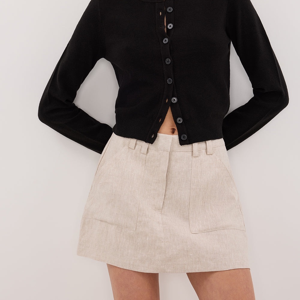 DISSH Eva Natural Linen Skort
